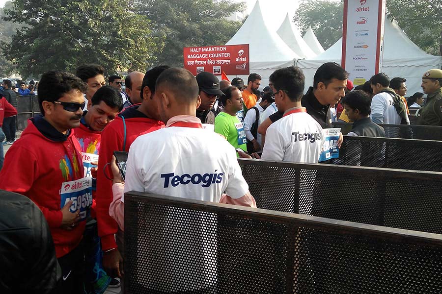 Scanning at TATA Mumbai Marathon